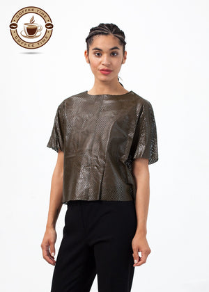 Auralias Leather Top