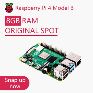 Official Original Raspberry Pi 4 Model B Development Board Kit RAM 2G 4G 8G 4 Core CPU 1.5Ghz 3 Speeder Than Pi 3B+